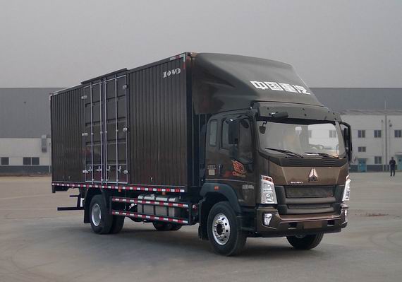 豪沃牌ZZ5187XXYK561DF1厢式运输车