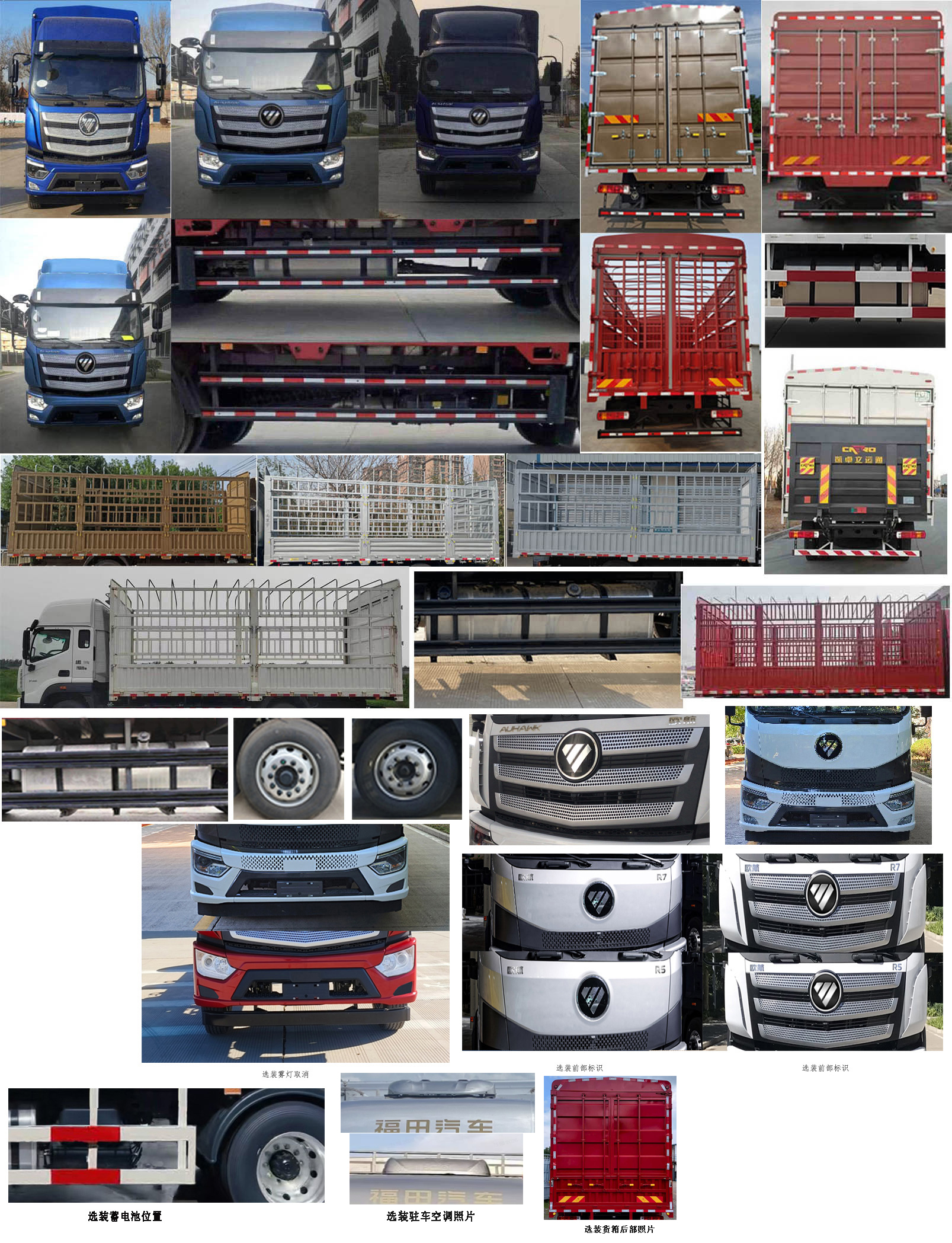 福田牌BJ5186CCY-DM1仓栅式运输车公告图片