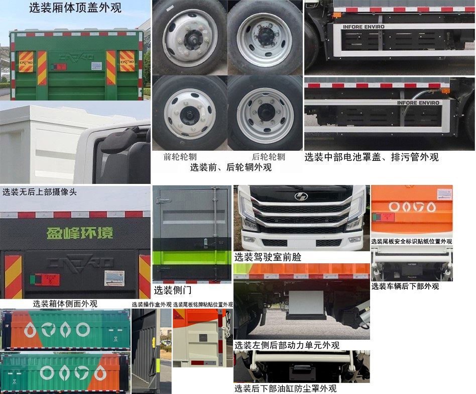 中联牌ZBH5080XTYSHBEV纯电动密闭式桶装垃圾车公告图片