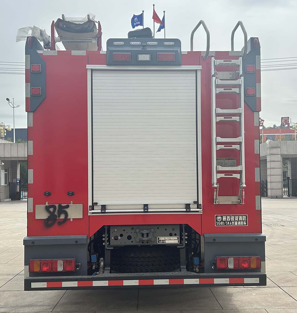 银河牌BX5190GXFSG80/SK6水罐消防车公告图片