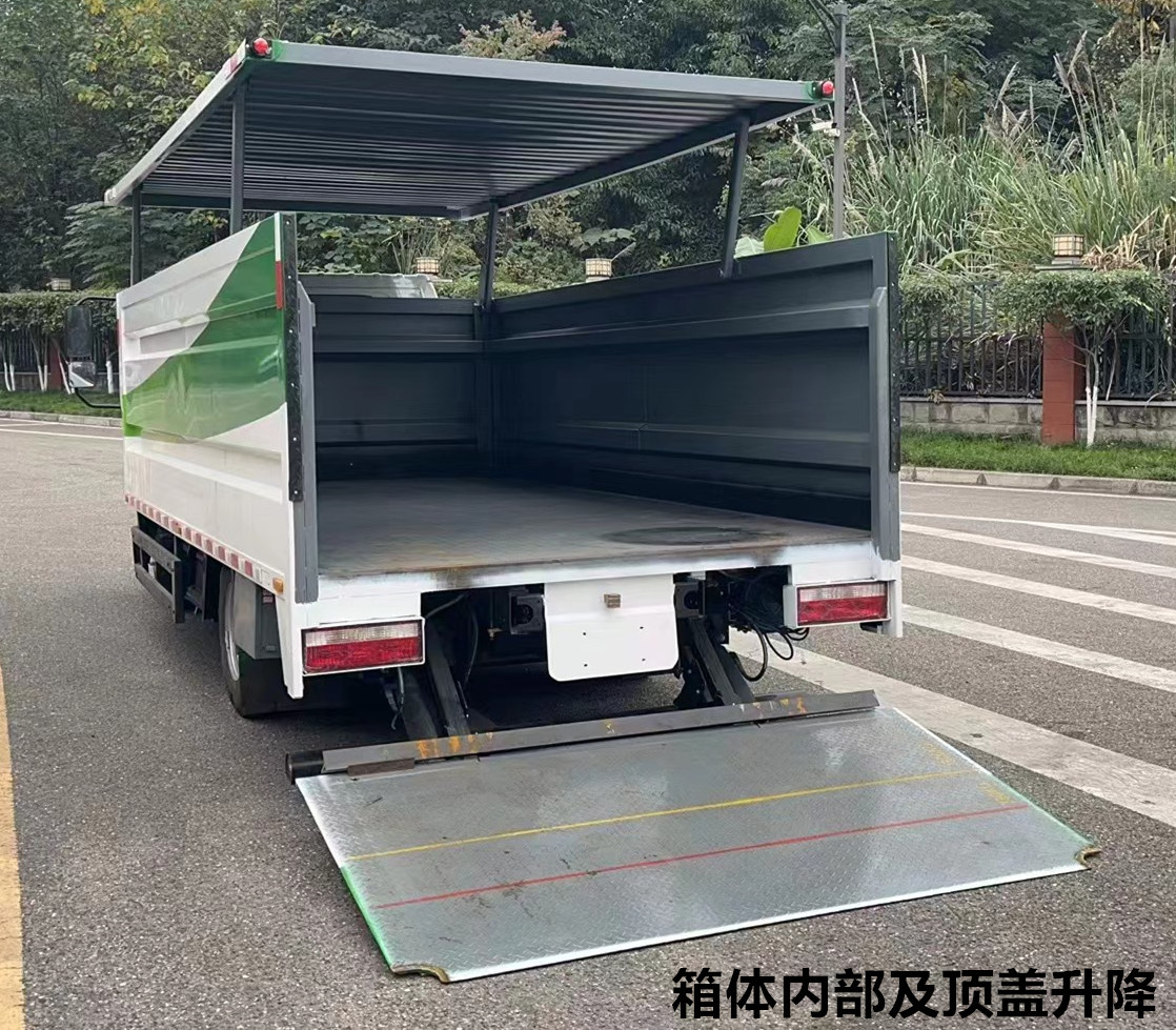 纯电动密闭式桶装垃圾车图片