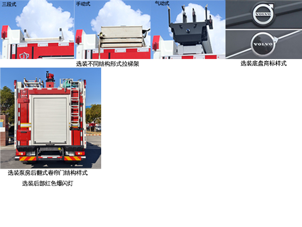 金盛盾牌JDX5180GXFAP40/VL61压缩空气泡沫消防车公告图片