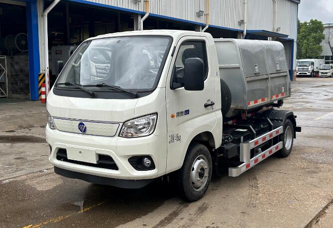 福田牌BJ5043ZXXEV-H1纯电动车厢可卸式垃圾车公告图片