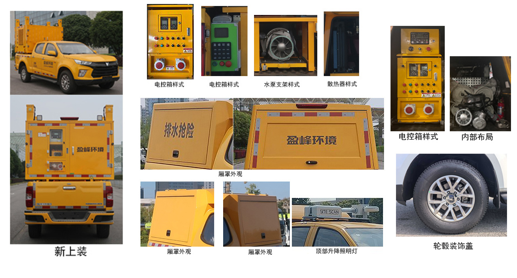 盈峰牌ZBH5040TPSQLE6大流量排水抢险车公告图片
