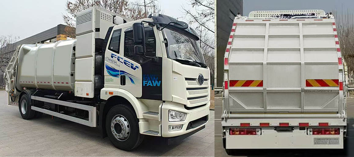 骁呈牌DPD5181ZYSJFFCEV燃料电池压缩式垃圾车公告图片