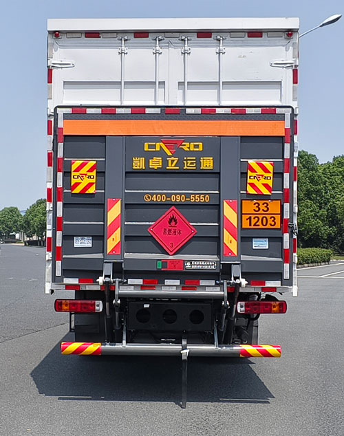 易燃液体厢式运输车图片