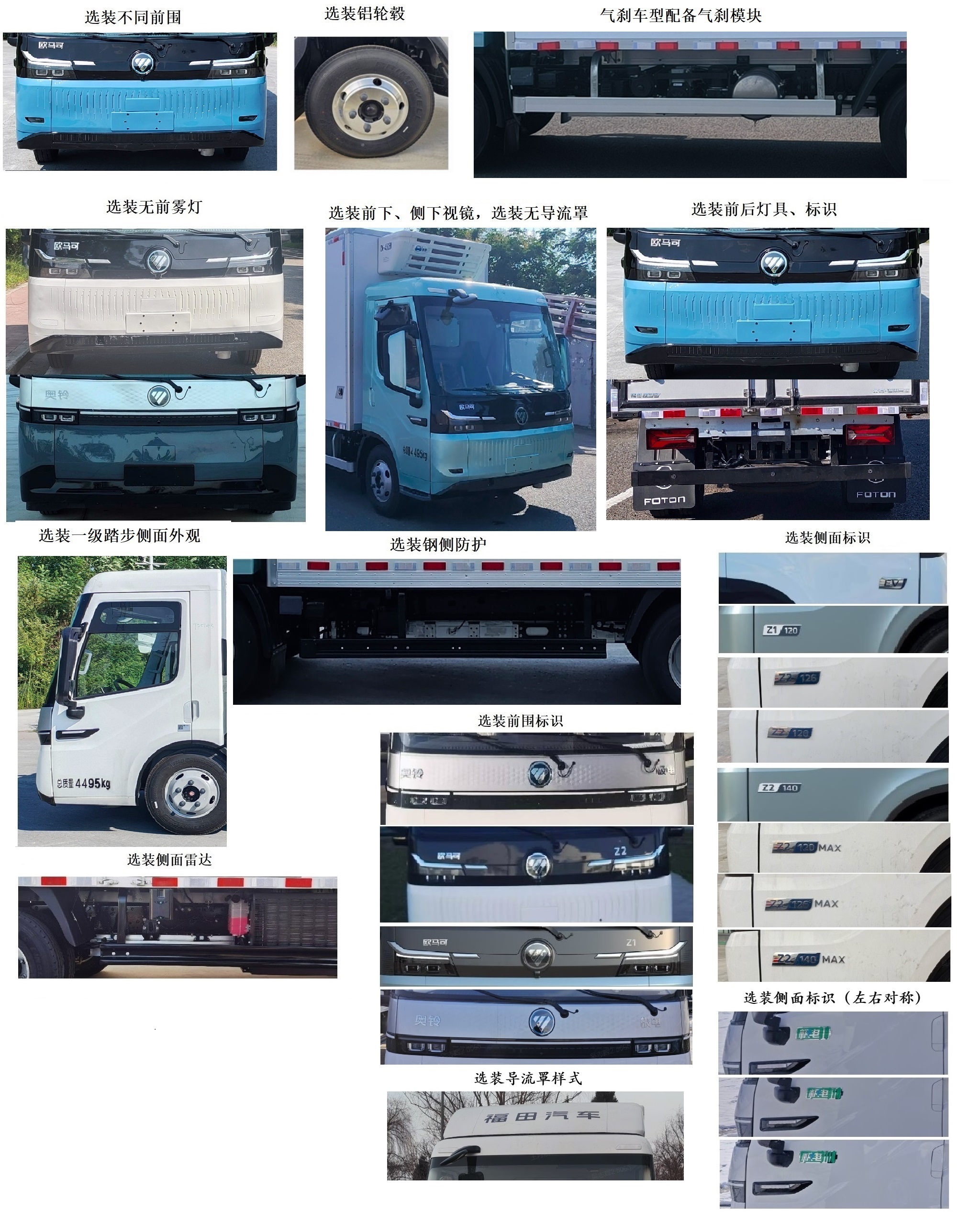 福田牌BJ5049XLCEVB纯电动冷藏车公告图片