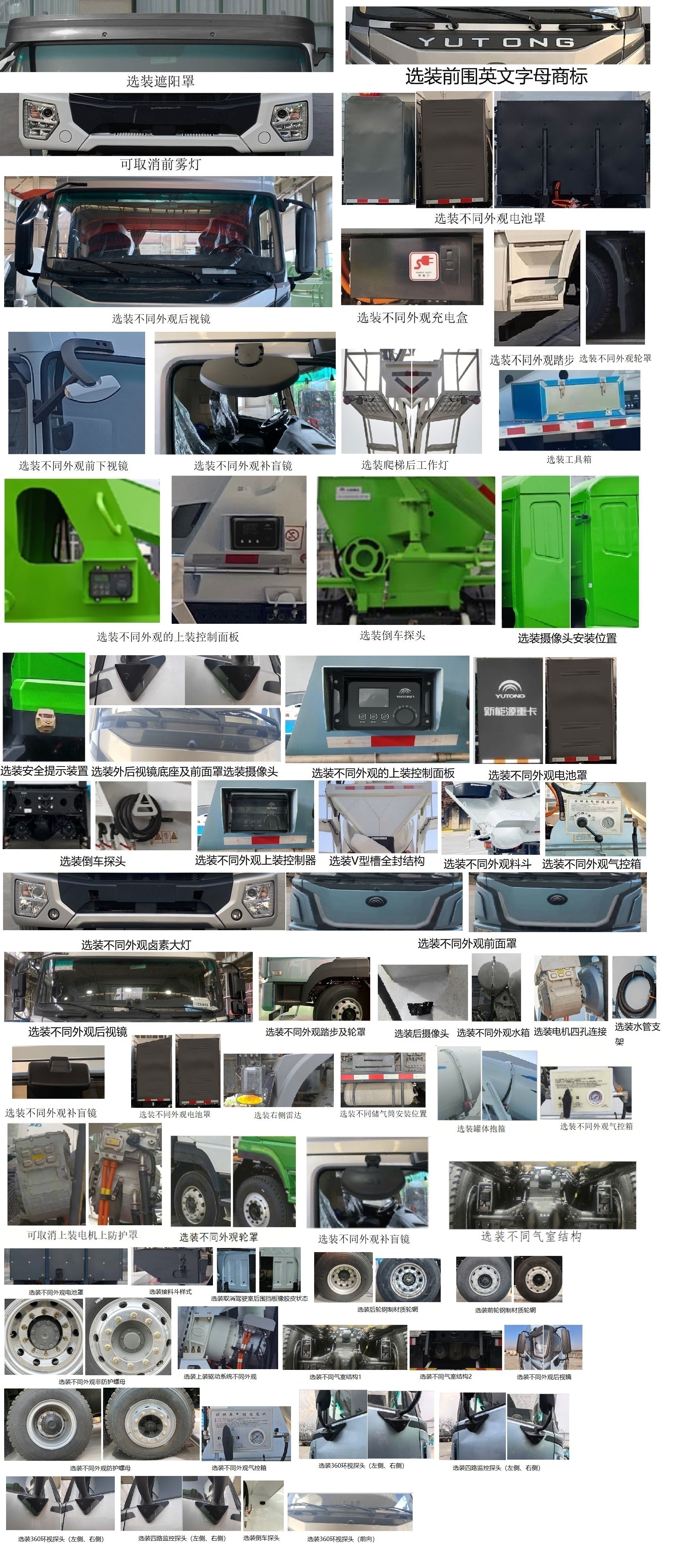 宇通牌ZKH5312GJBP6BEV10K纯电动混凝土搅拌运输车公告图片