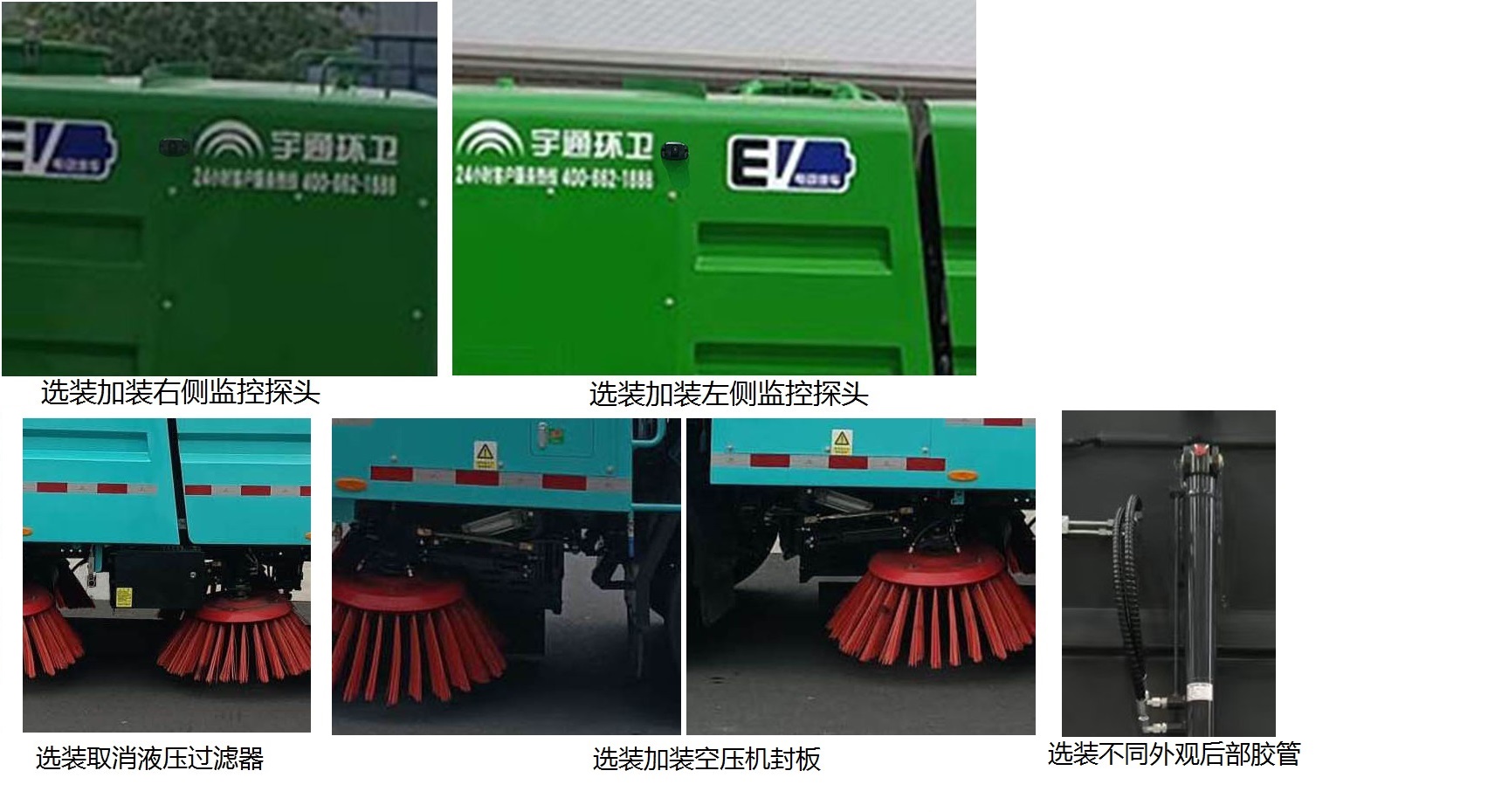 宇通牌YTZ5122TSLD1BEV纯电动扫路车公告图片