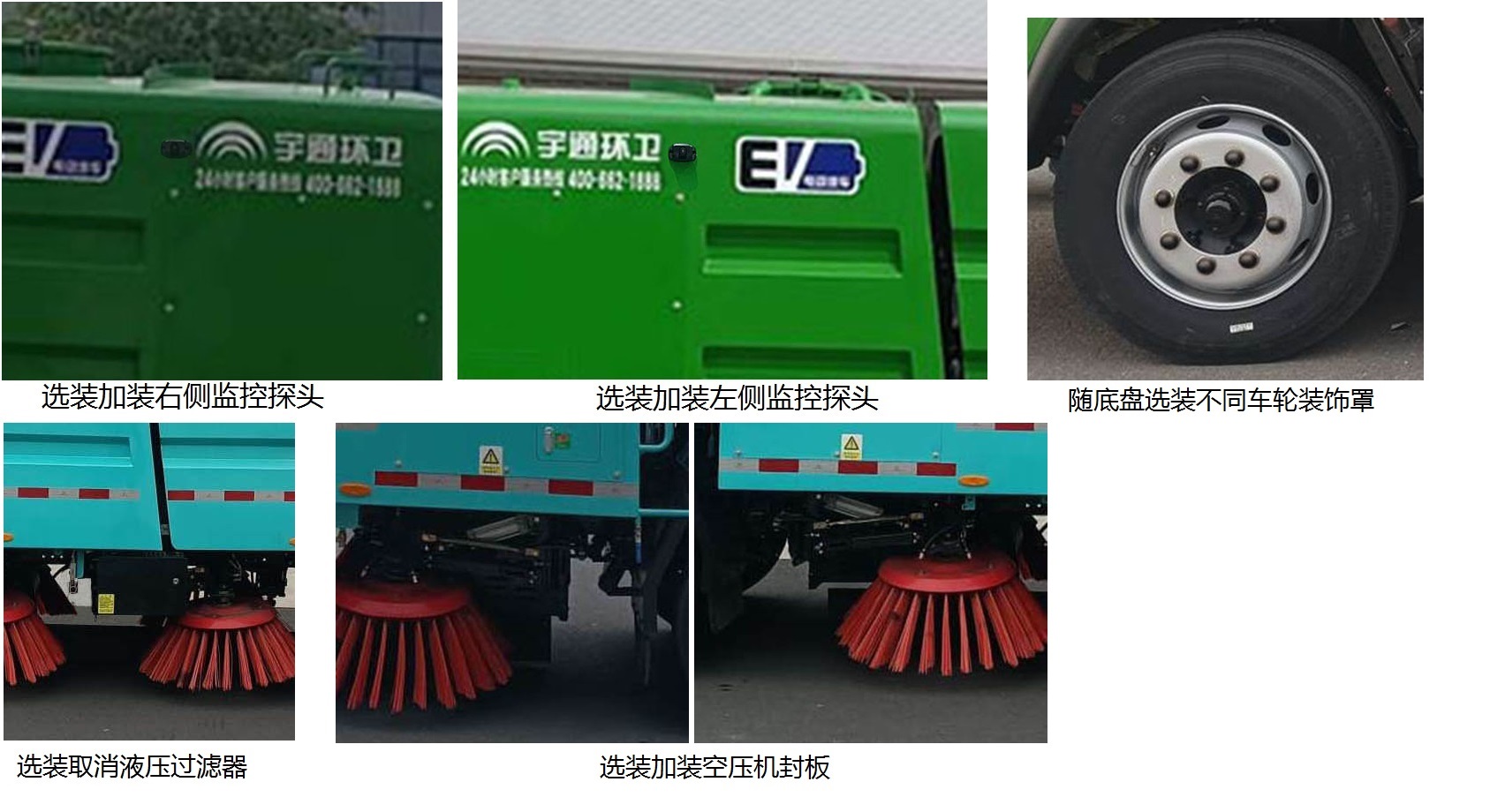 宇通牌YTZ5122TSLD0BEVA纯电动扫路车公告图片