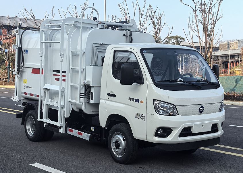 福田牌BJ5040ZZZEV-H1纯电动自装卸式垃圾车