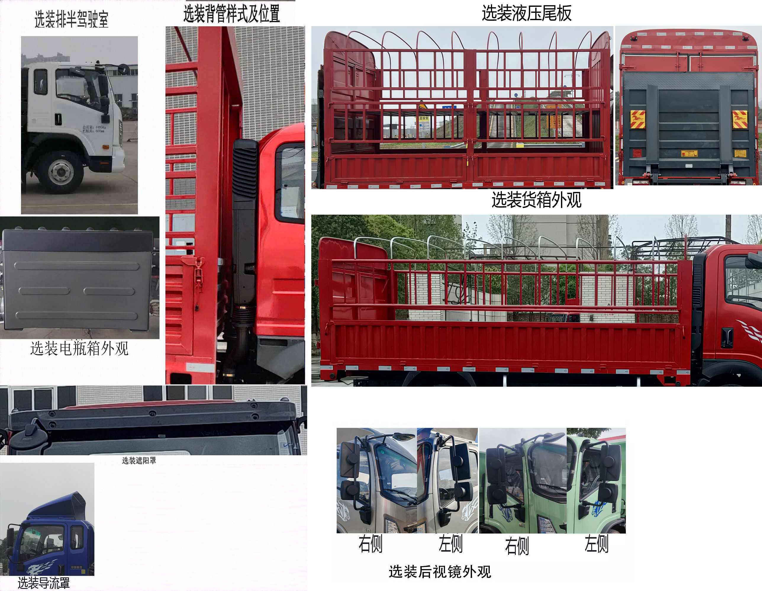 王牌牌CDW5044CCYG331DFA倉柵式運輸車公告圖片