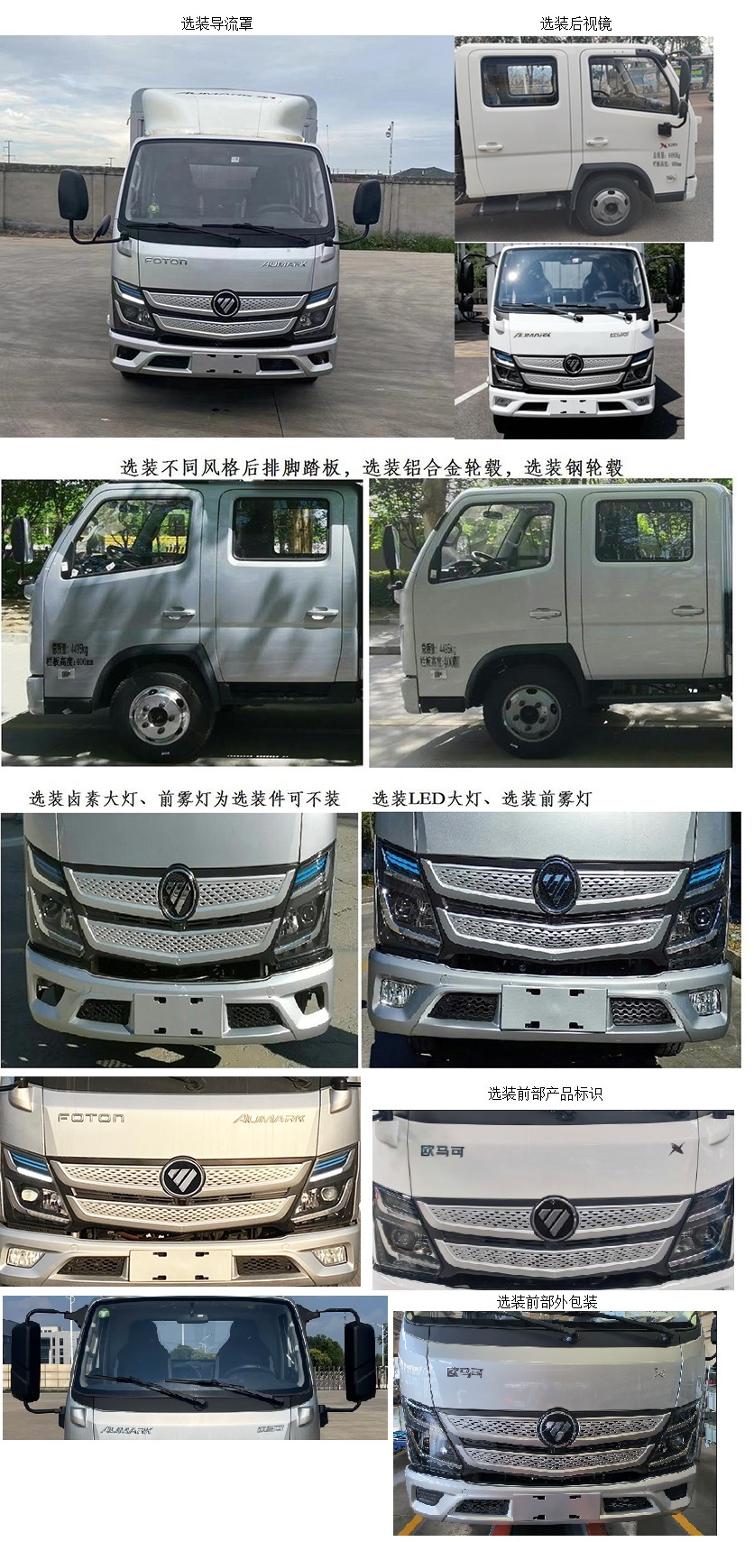 福田牌BJ5044CCY-5A倉柵式運輸車公告圖片