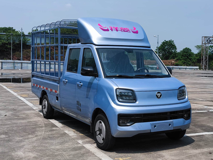 福田牌BJ5030CCY6AV5-73倉(cāng)柵式運(yùn)輸車公告圖片