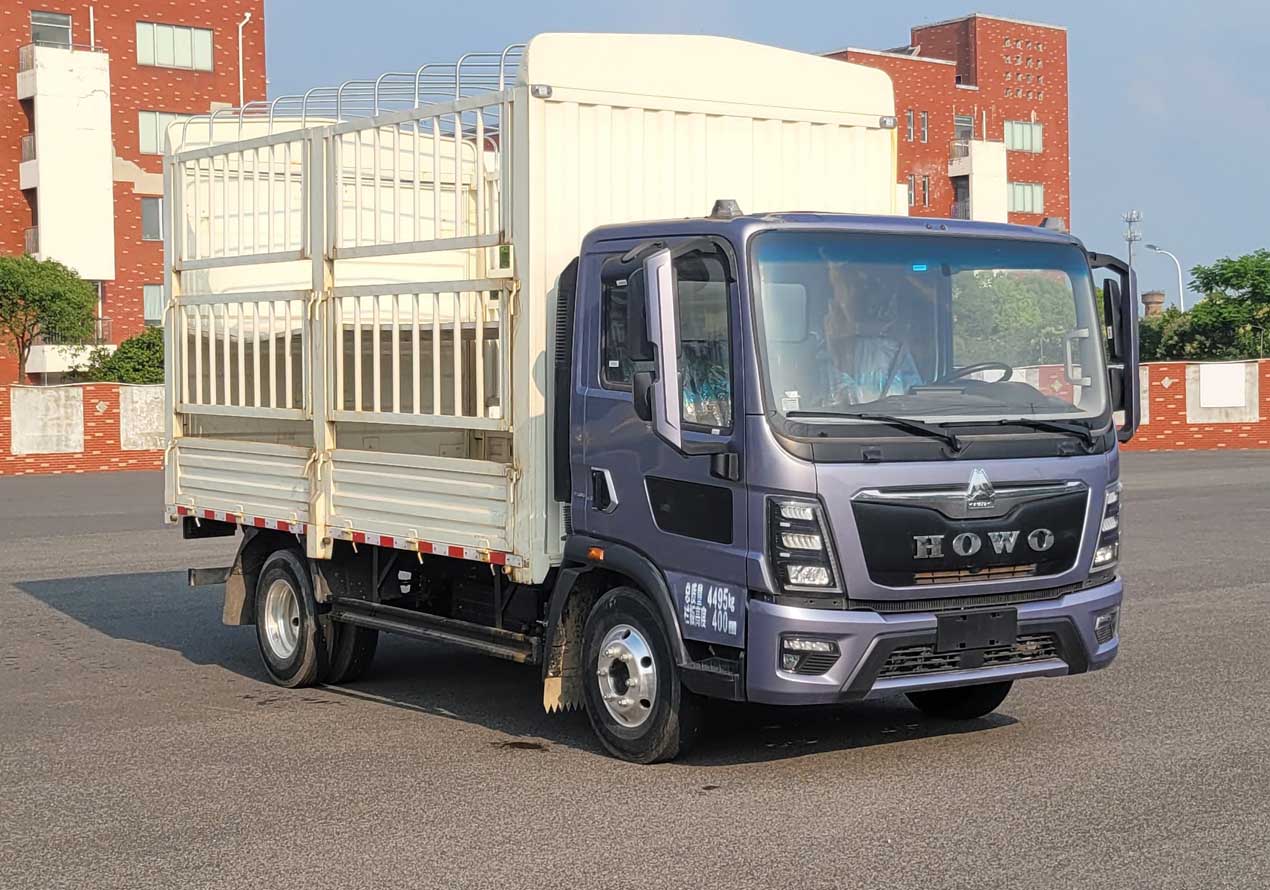 豪沃牌ZZ5047CCYF3319F145倉柵式運輸車公告圖片