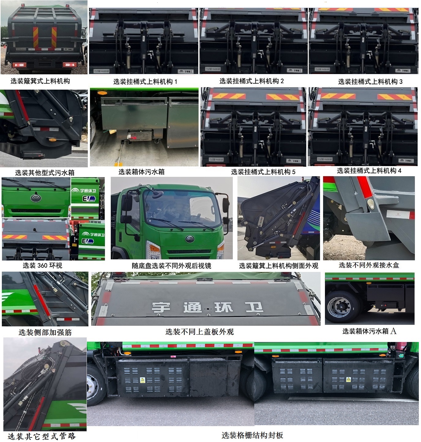 宇通牌YTZ5126ZYSD0BEV純電動(dòng)壓縮式垃圾車公告圖片