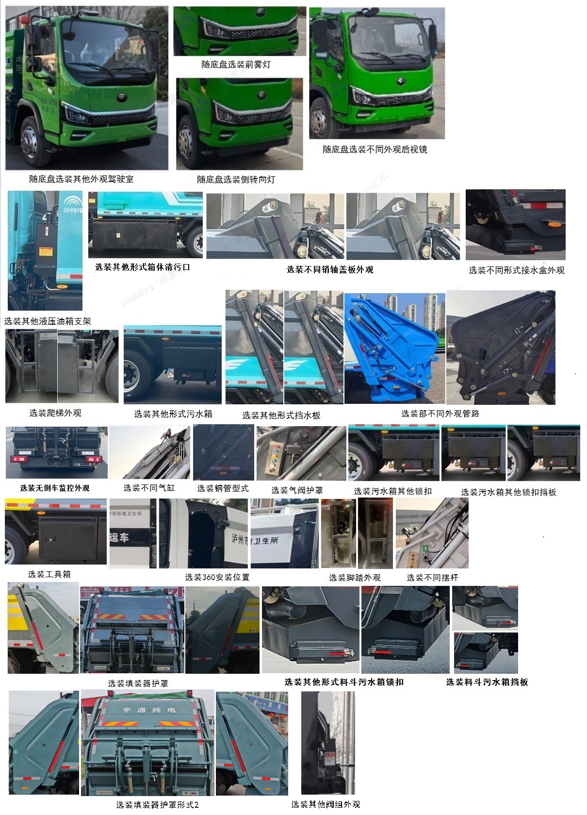 宇通牌YTZ5126ZYSD0BEV純電動(dòng)壓縮式垃圾車公告圖片