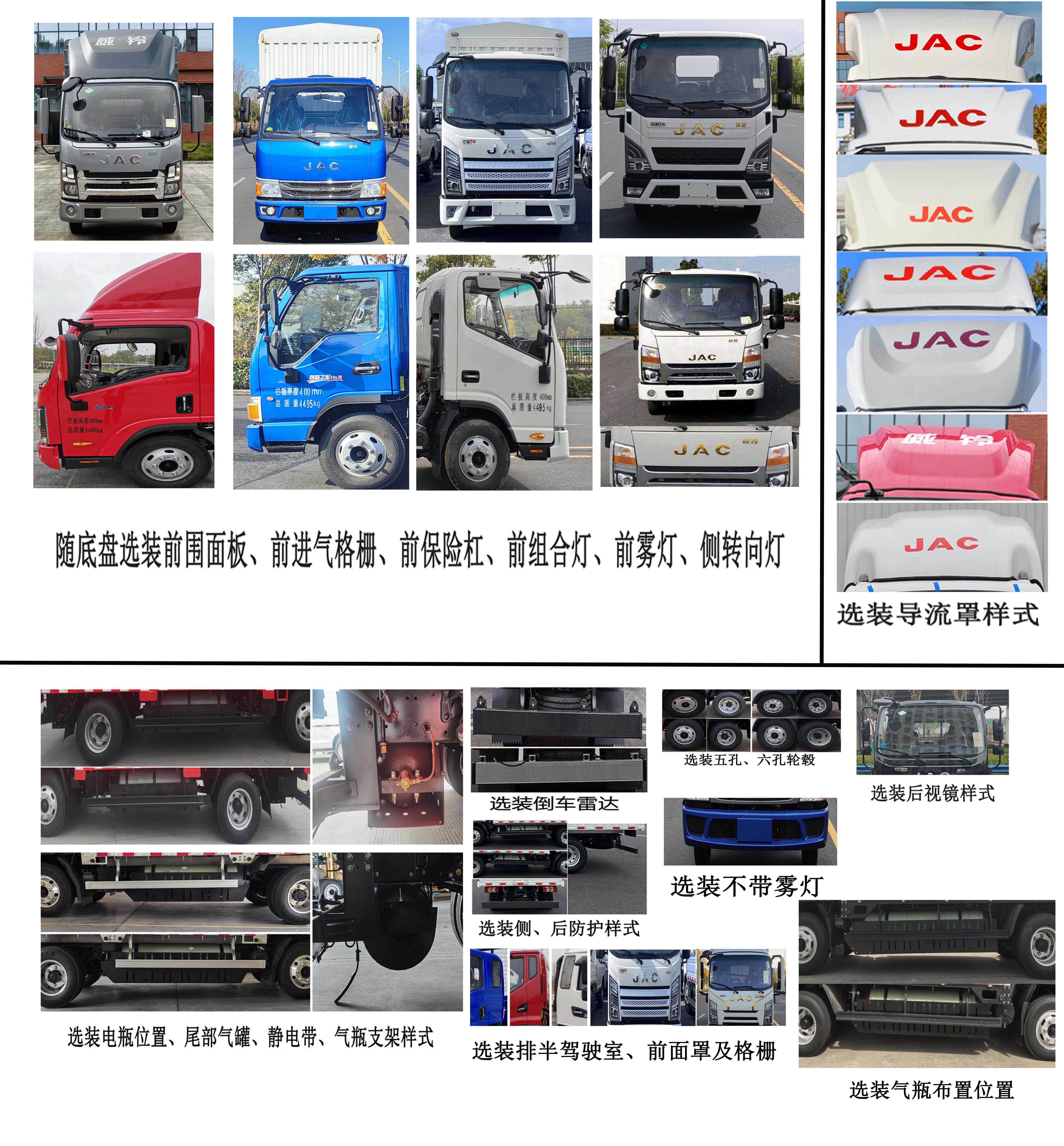 江淮牌HFC5045CCYP32N3C7NS倉柵式運輸車公告圖片