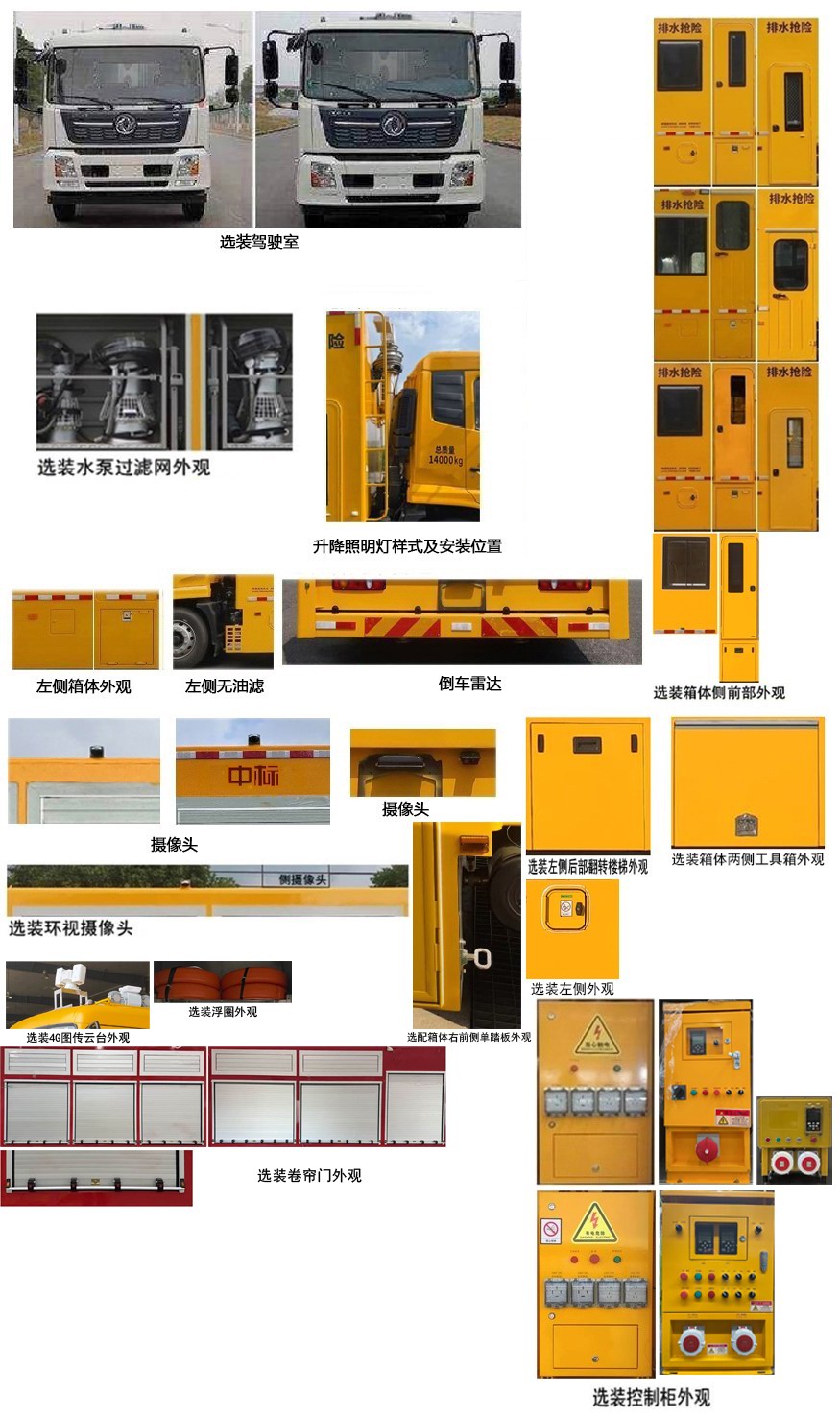 中標(biāo)牌ZBF5140TPSDHE6F大流量排水搶險(xiǎn)車公告圖片
