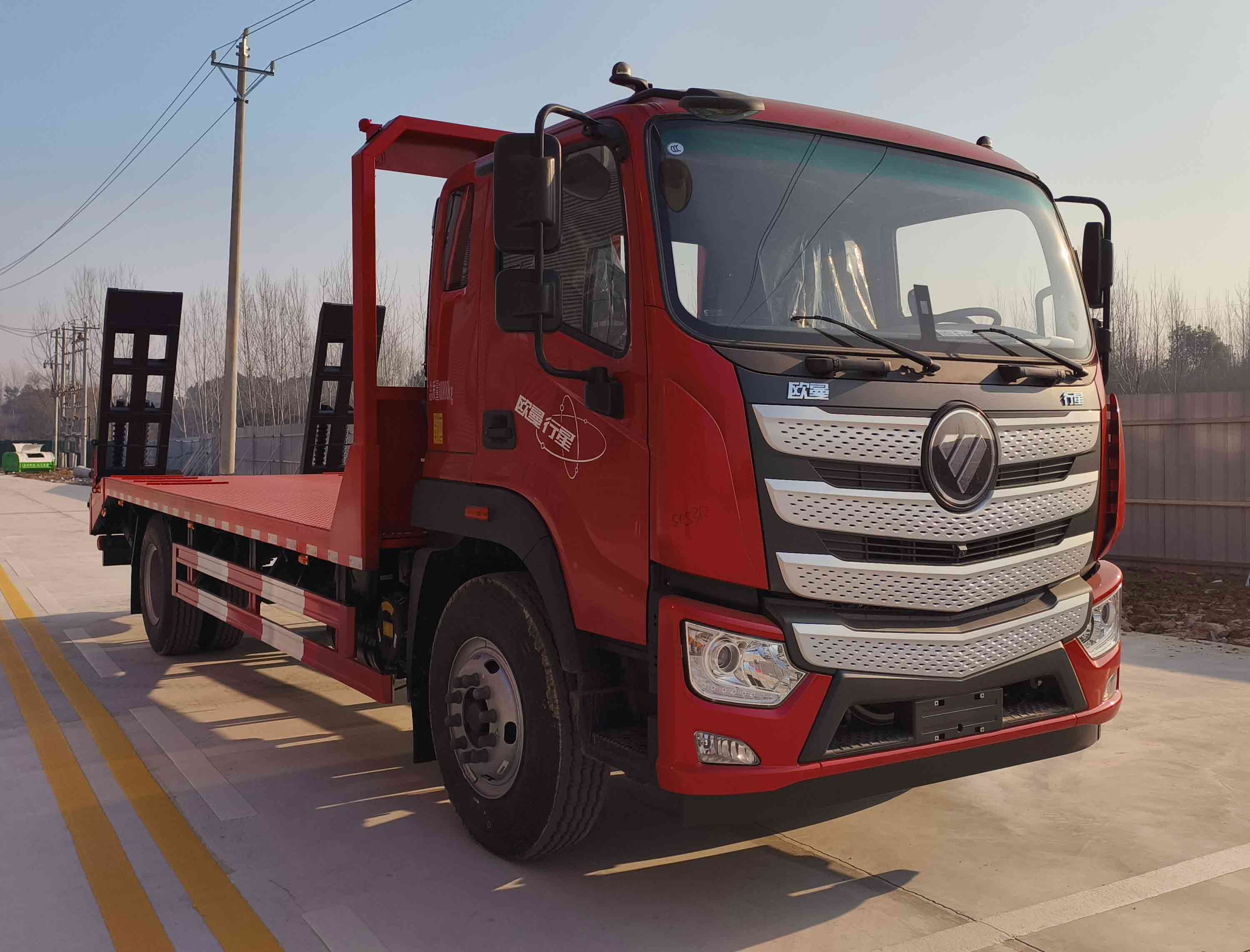 歐曼牌BJ5181TPBY6AAM-01平板運輸車公告圖片