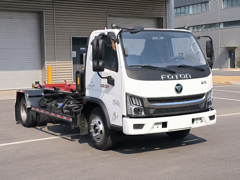 福田牌BJ5045ZXXPHEV51插電式混合動(dòng)力車廂可卸式垃圾車公告圖片