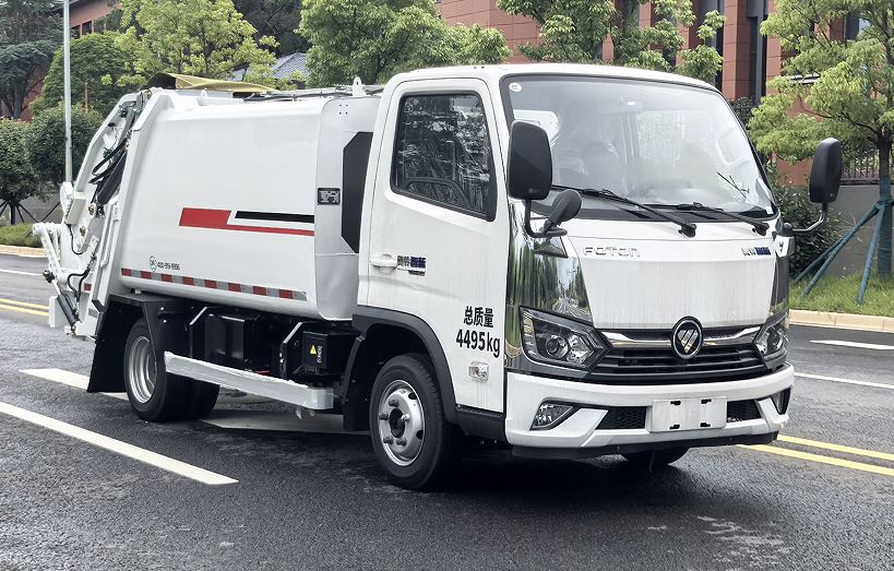 福田牌BJ5041ZYSEV-H1純電動(dòng)壓縮式垃圾車公告圖片