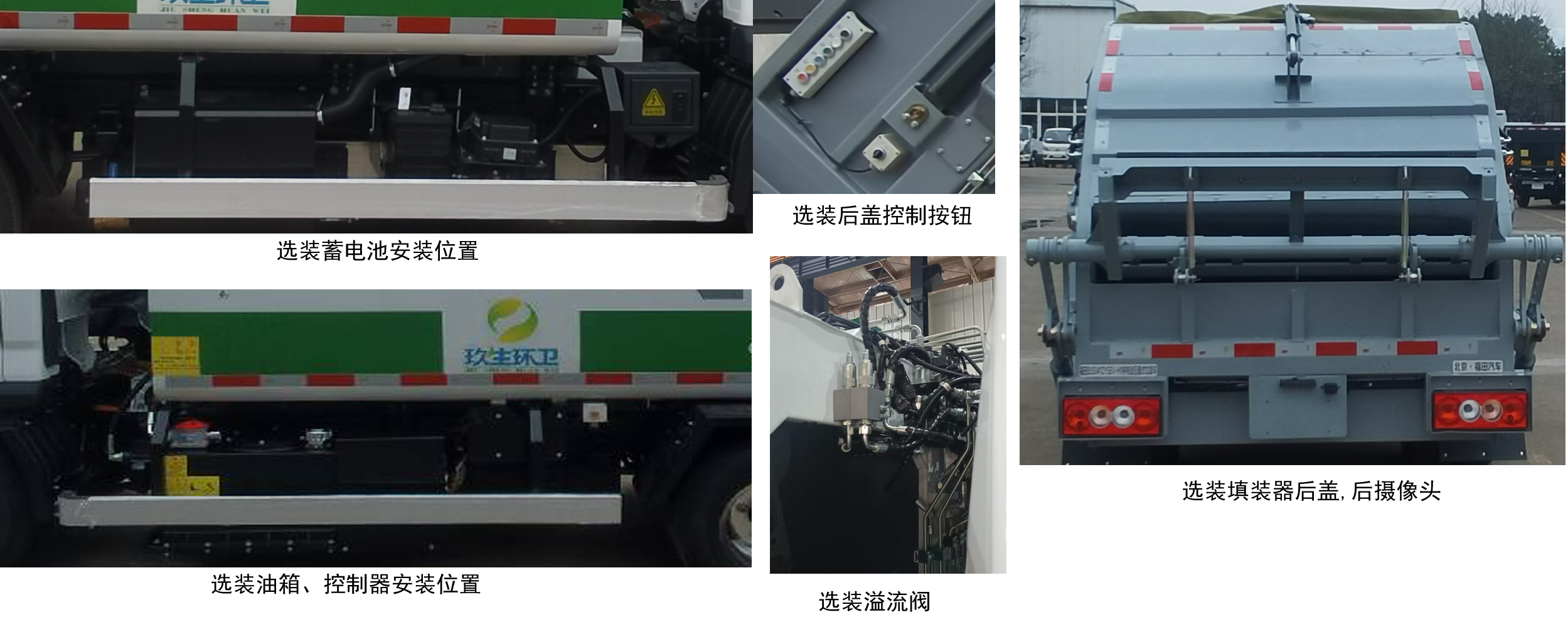 福田牌BJ5041ZYSEV-H1純電動(dòng)壓縮式垃圾車公告圖片