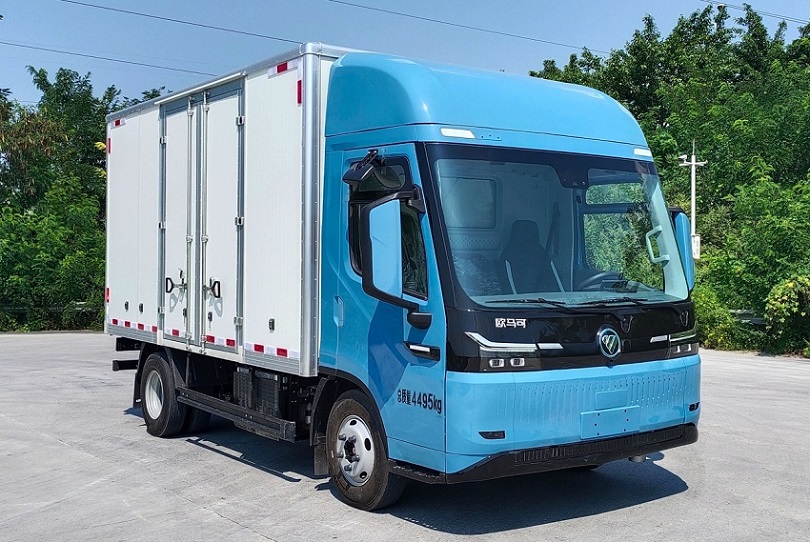 福田牌BJ5049XXYEVB純電動(dòng)廂式貨車公告圖片