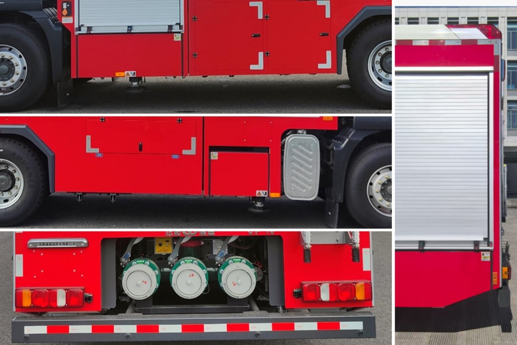 金猴牌SXT5341JXFJP18舉高噴射消防車(chē)公告圖片