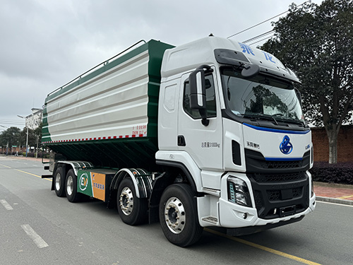 龍牧雙星牌LMX5310ZSLLZBEV純電動散裝飼料運輸車公告圖片