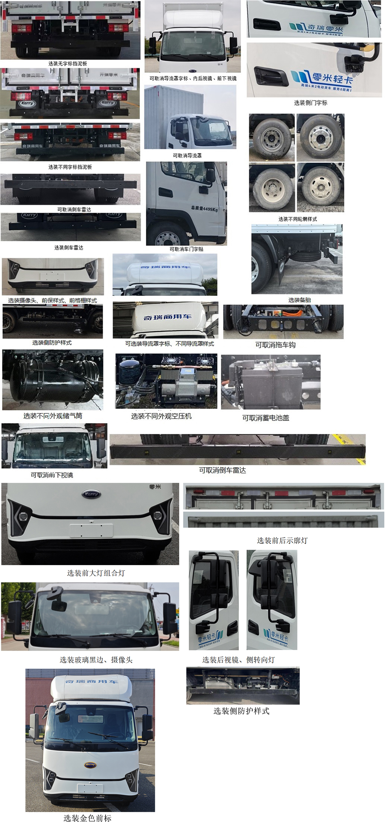 開瑞牌SQR5041XXYBEVH751純電動廂式貨車公告圖片