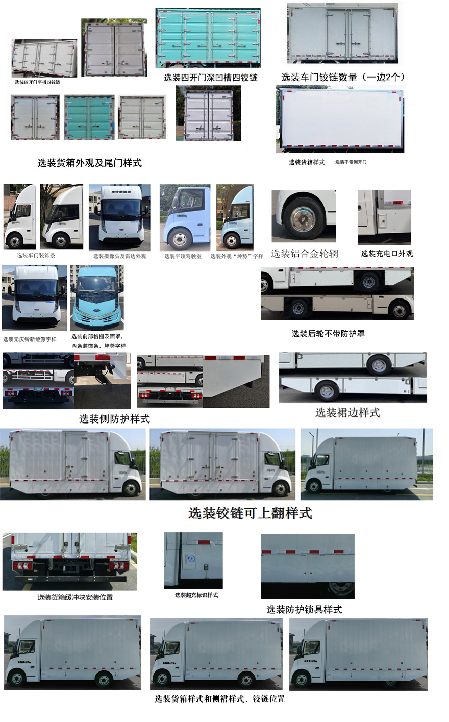 慶鈴牌(繁體)牌QL5040XXYBEVHGJA2純電動(dòng)廂式貨車公告圖片