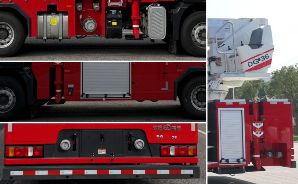 金猴牌SXT5331JXFDG36登高平臺消防車公告圖片