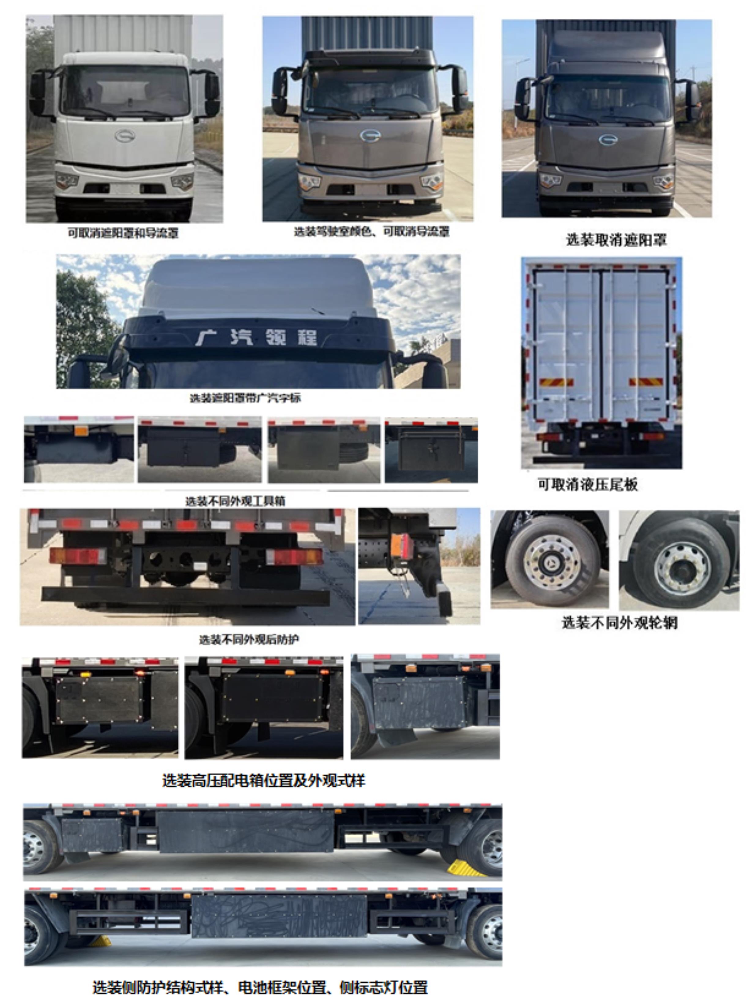 廣汽牌YC5181XXYFHWBEV純電動(dòng)廂式貨車公告圖片