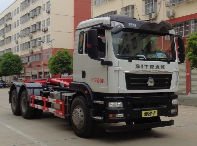程力威牌CLW5257ZXXZ6車廂可卸式垃圾車公告圖片