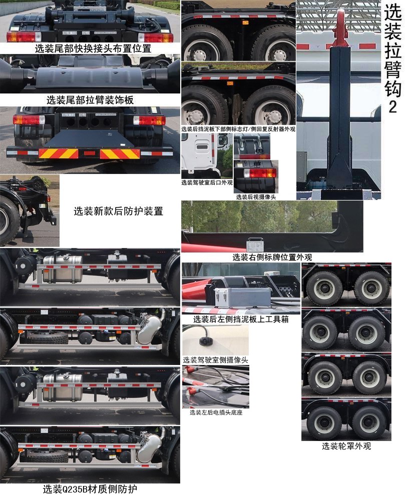 中聯(lián)牌ZBH5251ZXXLZE6車廂可卸式垃圾車公告圖片
