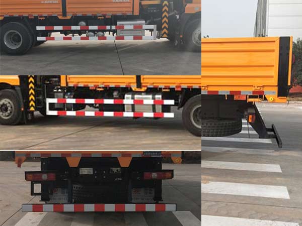 駿通牌JF5250JSQSX12隨車起重運(yùn)輸車公告圖片