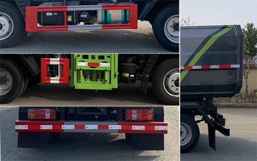 程力威牌CLW5041ZZZ6CD自裝卸式垃圾車公告圖片