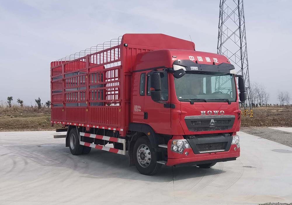 豪沃牌ZZ5187CCYK501GF1倉柵式運(yùn)輸車公告圖片