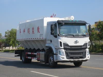 新東日牌YZR5180ZSLLZ6散裝飼料運(yùn)輸車公告圖片