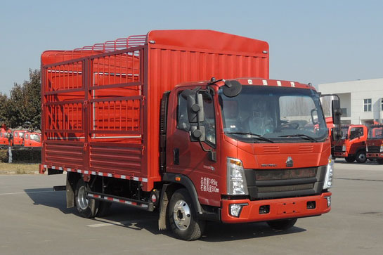 豪沃牌ZZ5077CCYG3315F175倉柵式運輸車公告圖片