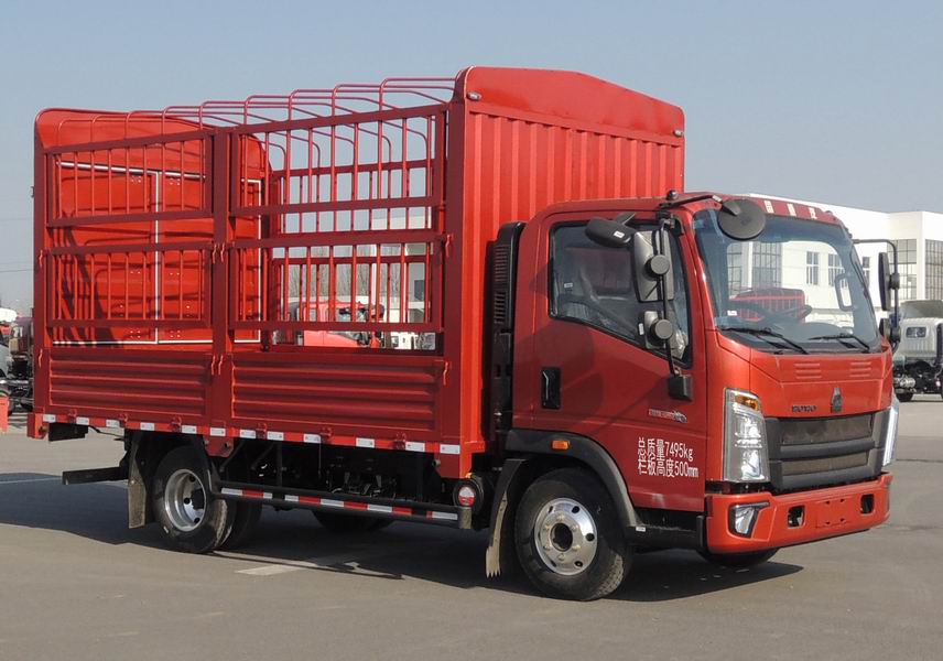 豪沃牌ZZ5077CCYF3315F175倉柵式運輸車公告圖片