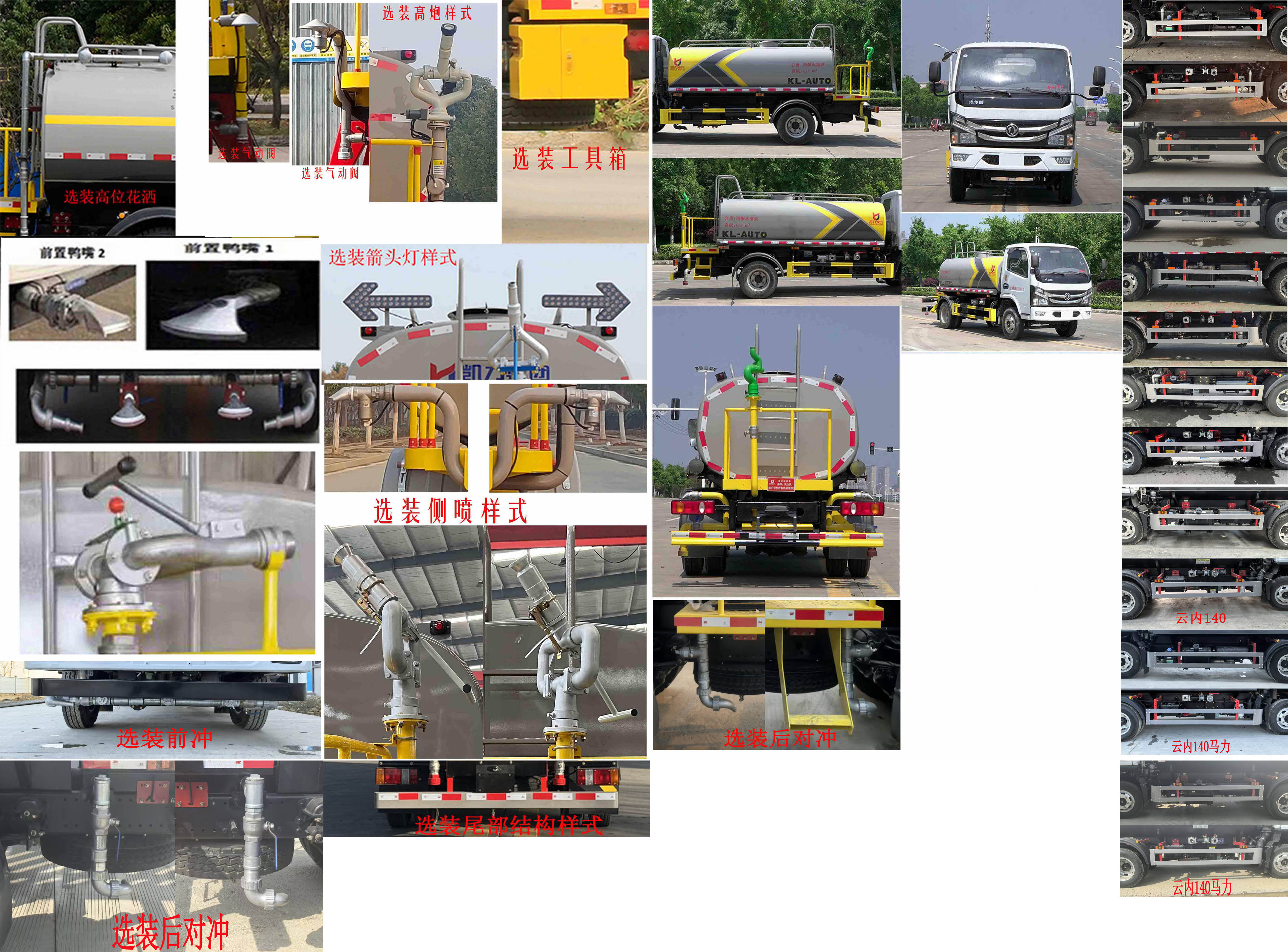 凱力風(fēng)牌KLF5072GPSE6綠化噴灑車公告圖片