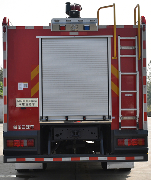 新東日牌YZR5190GXFSG80/G6水罐消防車公告圖片