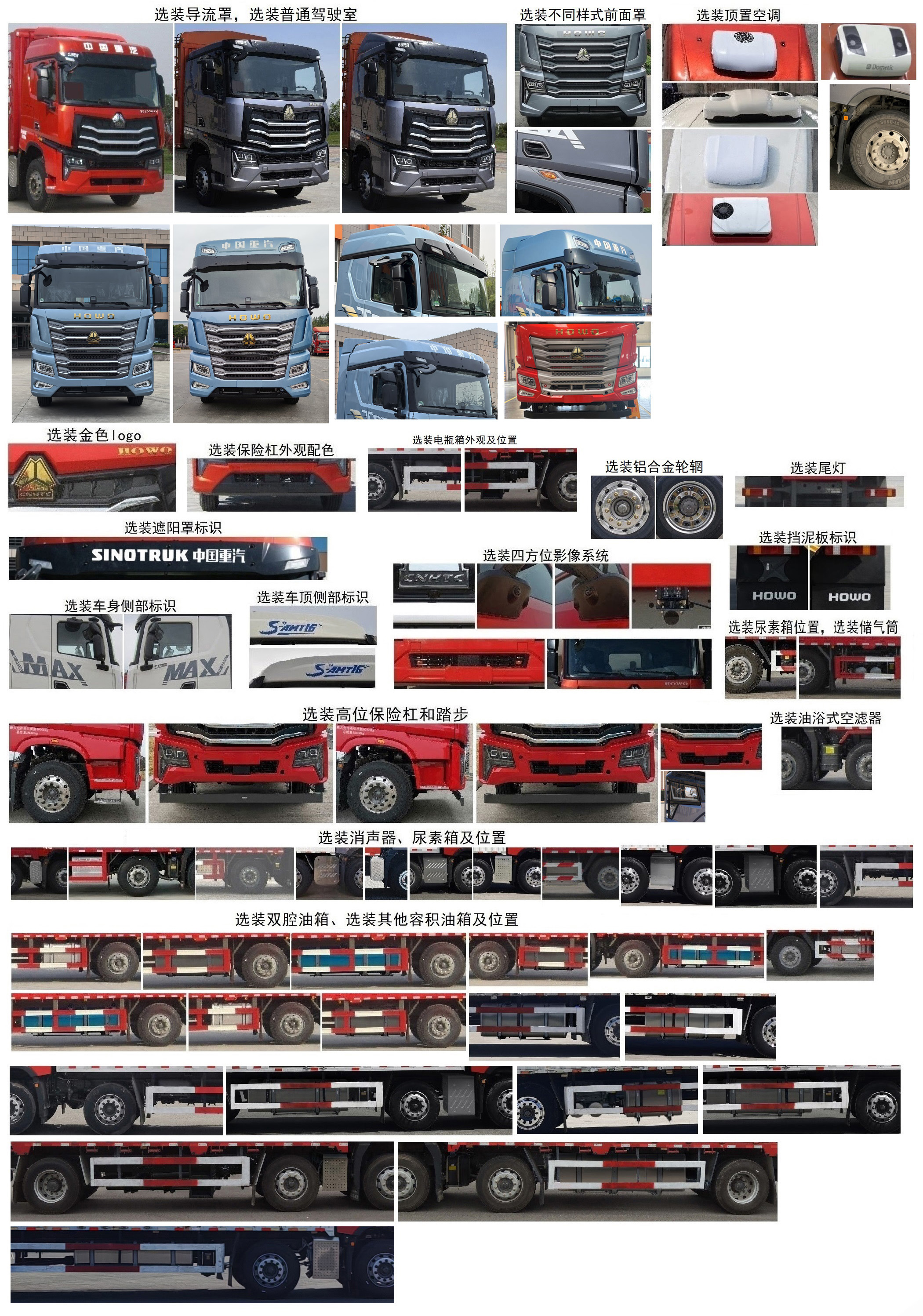 豪沃牌ZZ5257CCYN43CKF1倉(cāng)柵式運(yùn)輸車公告圖片
