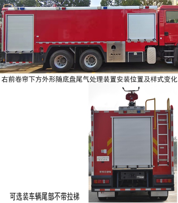 新東日牌YZR5320GXFPM170/T6泡沫消防車公告圖片