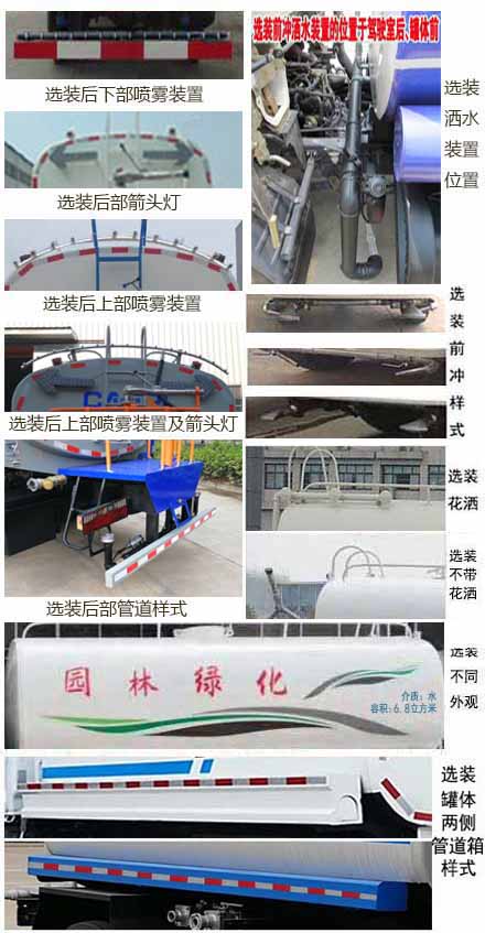 榮駿達(dá)牌HHX5120GPSE6綠化噴灑車(chē)公告圖片