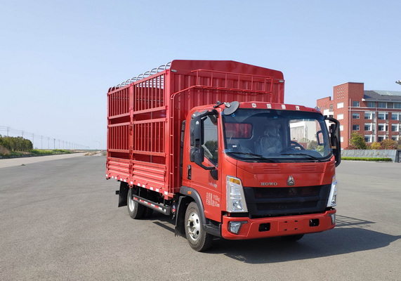 豪沃牌ZZ5097CCYG3315F191倉柵式運輸車公告圖片