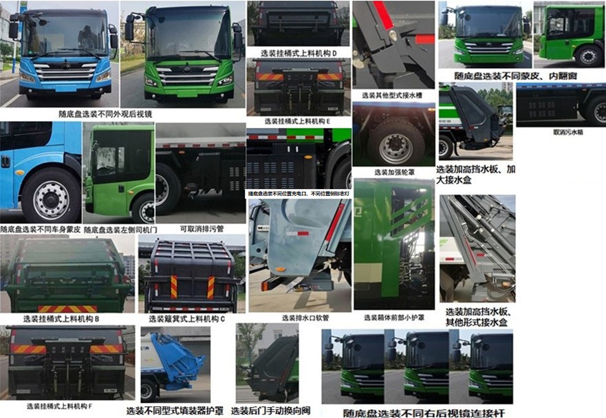 宇通牌YTZ5182ZYSD0BEV純電動(dòng)壓縮式垃圾車公告圖片