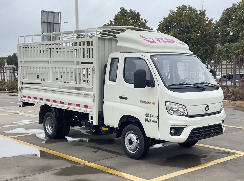福田牌BJ5032CCY5PV5-22倉(cāng)柵式運(yùn)輸車公告圖片